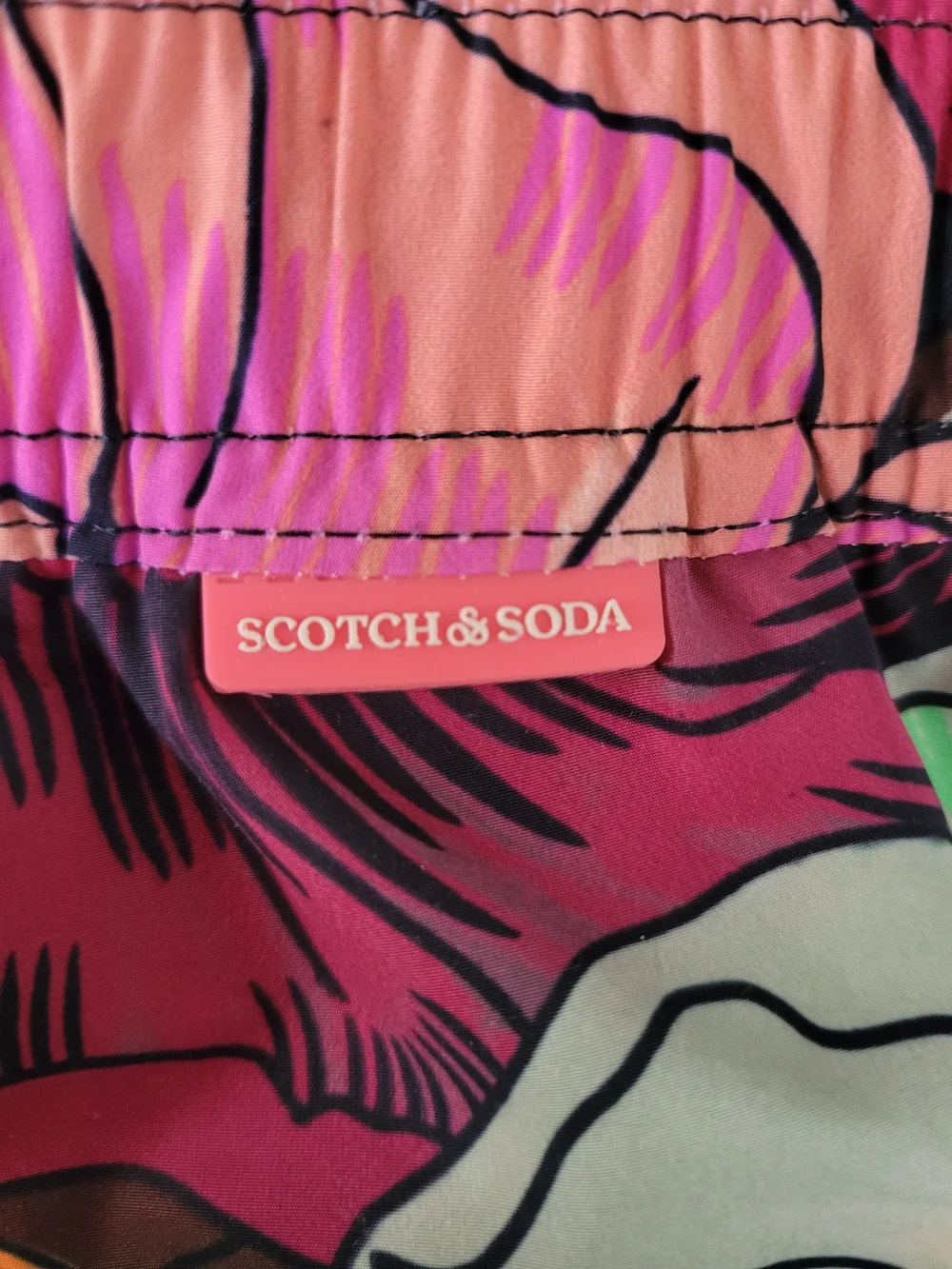 Scotch & Soda Mens Retro Floral Swim Trunks Size L